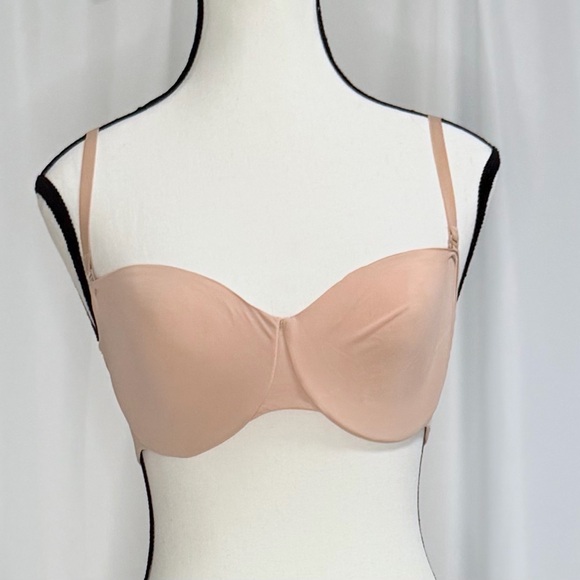 Skims Smoothing Intimates Unlined Bra in Clay. Size 34C - Picture 4 of 7